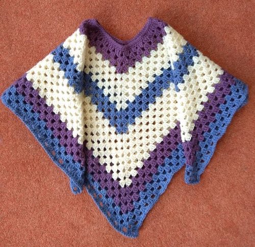 Crochet, Rebecca's poncho.